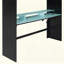 Lit superposé en bois avec bureau à hauteur réglable, garde-robe, grand espace de rangement et lumière RVB-900695783