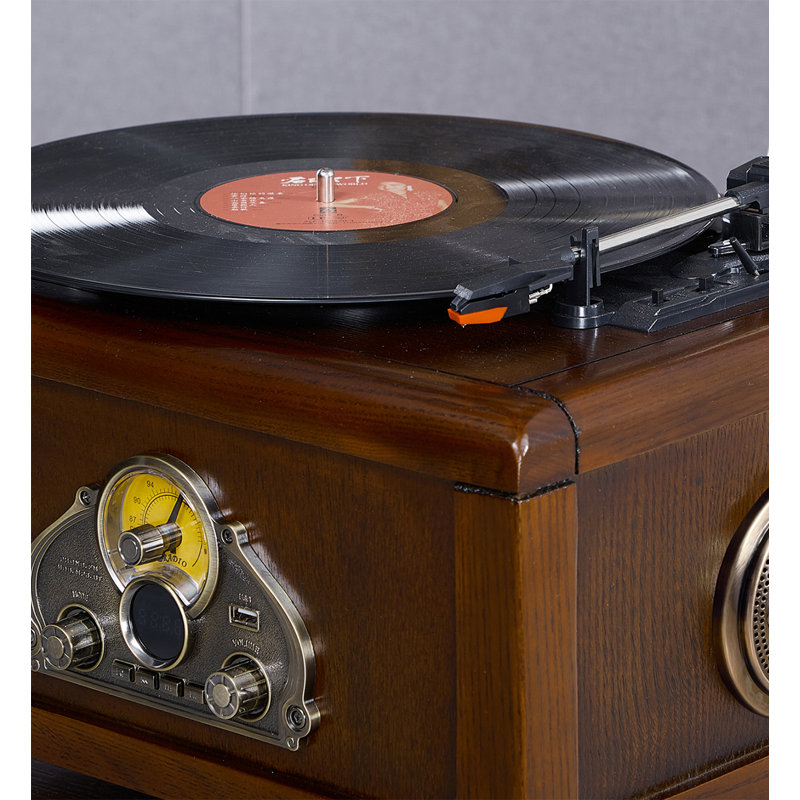Tourne-disque en chêne américain