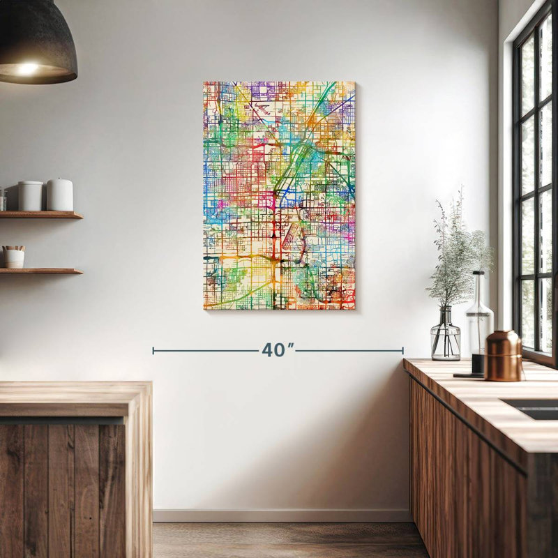 Las Vegas City Street Map III, H 36 po x l 24 po