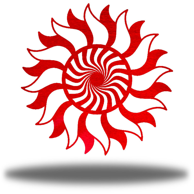 Décoration solaire Eutimio, Rouge, H 24 po x l 24 po x P 0,01 po