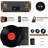 Record Player 3-Speed Bluetooth Suitcase Portable Belt-Driven Record Player With Built-In Speakers RCA Line Out AUX In Headphone Jack Vintage Turntable