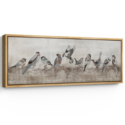 Birds Animals Extra Large Framed Wall Art Oversized Canvas Print