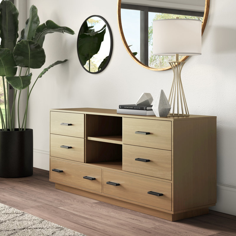 Bergquist 63'' W 6 - Drawer Dresser, Light Walnut
