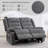 52 Inch Power Loveseat Recliner-382133825