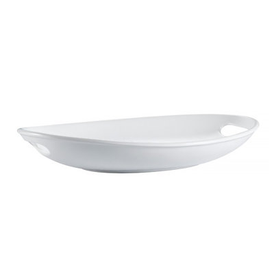 CAC China Handled Deep Oval Tray 18 1/8"