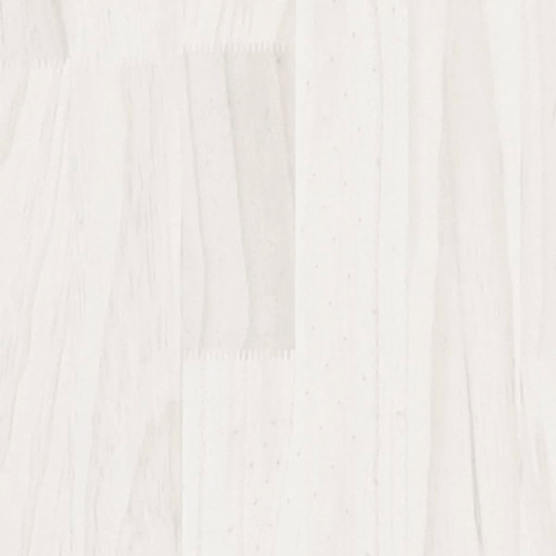 Gathard 40cm W Solid Wood Bedside Table, White