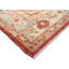 Tapis unique en laine noué à la main de style années 1900 de 10 pi 4 po x 12 pi 4 po en rouge / blanc / beige