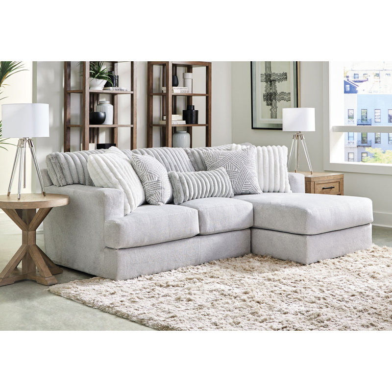 Canapé modulaire en tissu Zyyon, Accoudoir à droite (vu de face)