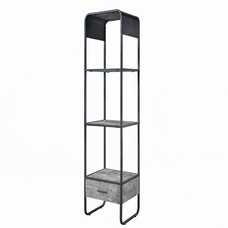 2-shelf Side Pier with 1 Drawer