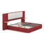 Lit plateforme tapissier avec panneau, coins arrondis doux anti-collision-120877471-120877470