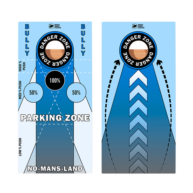 Planches de cornhole bleues