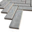 Carreau de mosaïque en porcelaine 1,35 po x 4,35 po-66982315