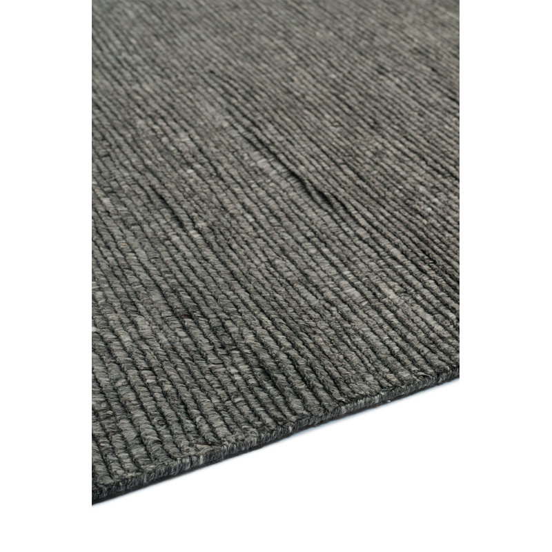 The Rug Company Ridge Area Rug, Charcoal, Rectangle 4' x 6'