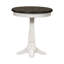 Colburn Round Wooden Pedestal End Table
