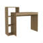 Bureau d'ordinateur, 3 tablettes, pin clair