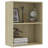 Bookshelf Storage Shelf 2-Tier Bookcase Standing Shelf Engineered Wood-2031373313-2086047475