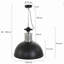Helena 1 - Light Black Bowl Pendant
