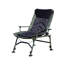 Chaise longue de camping verte / noire - Fauteuil inclinable pliant portable