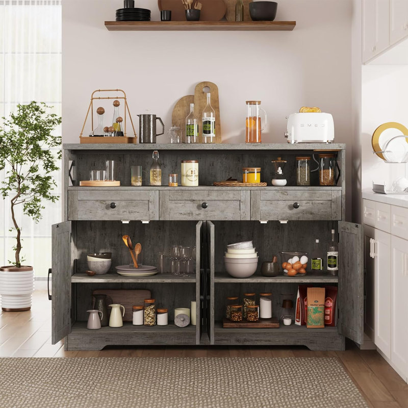 Ashveer 51.2'' Sideboard, Washed Grey