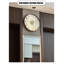 Horloges murales blanches en bois massif blanc-110396038