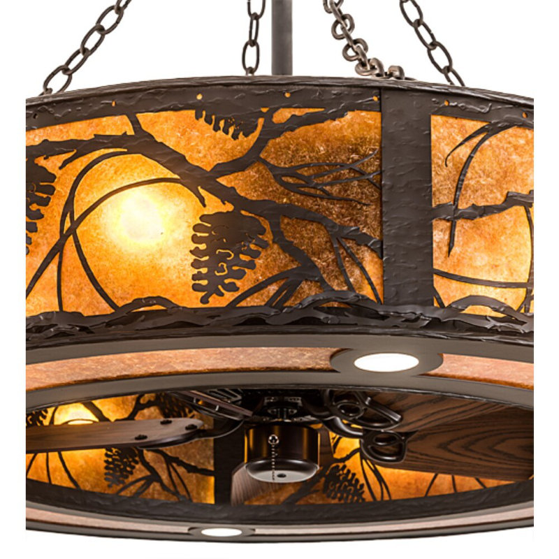 Whispering Pines Downrod Ceiling Fan