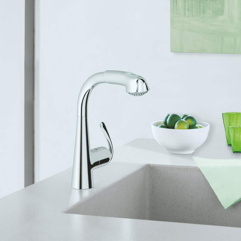 Ladylux Zedra Pull Out Touch Hot and Cold Water Dispensers With Accessories, SuperSteel