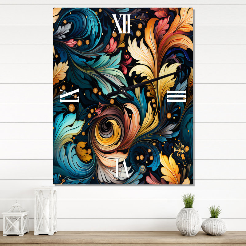 Jamiyha - Horloge murale bohémienne et éclectique, Moyen