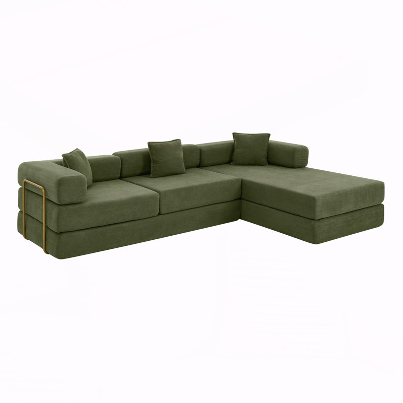 Canapé modulaire modulaire, Vert