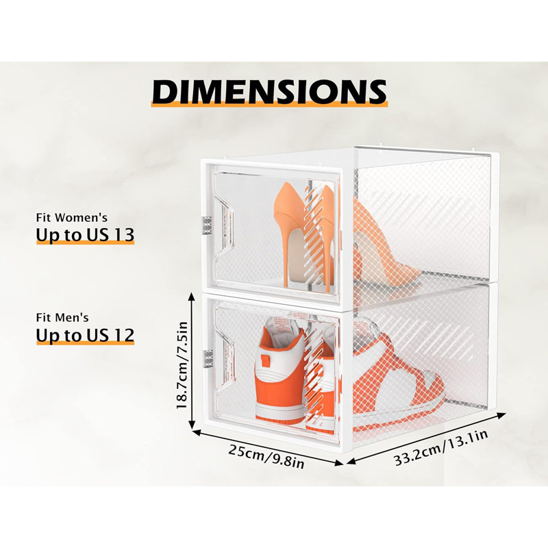 12 Pack X-Large Shoe Organizer for Closet