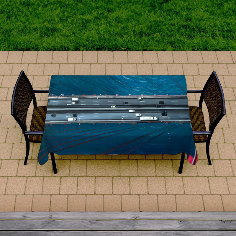 Blue American Tablecloth - Golden Gate Traffic Design | Home Decor