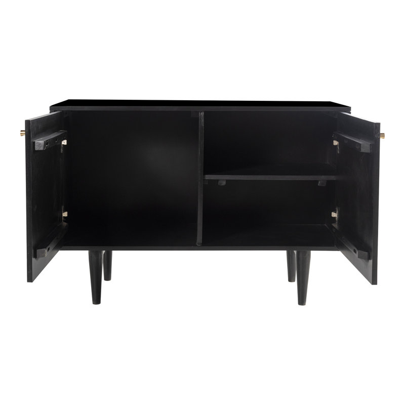 Peltz 39.5'' Solid Wood Sideboard, Black