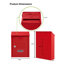 Celes Steel Wall Mounted Post Box-1751181077