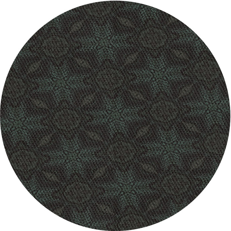 Tapis noir, Rond 8 pi