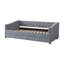 Lit de jour simple rembourré capitonné avec couchette simple, dossier capitonné et accoudoirs cloutés en cuivre-1944249711-1944249708