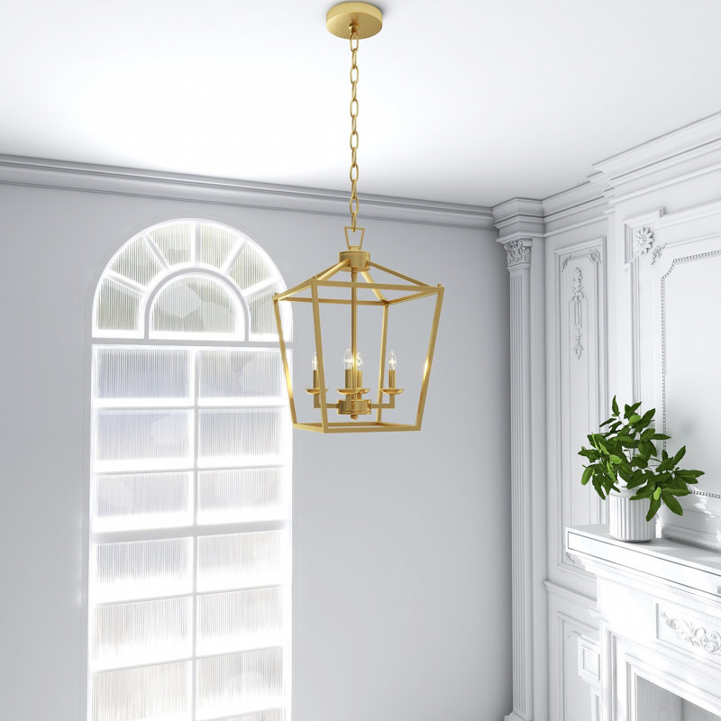 Dobson 4 - Light Lantern Pendant, Soft Gold