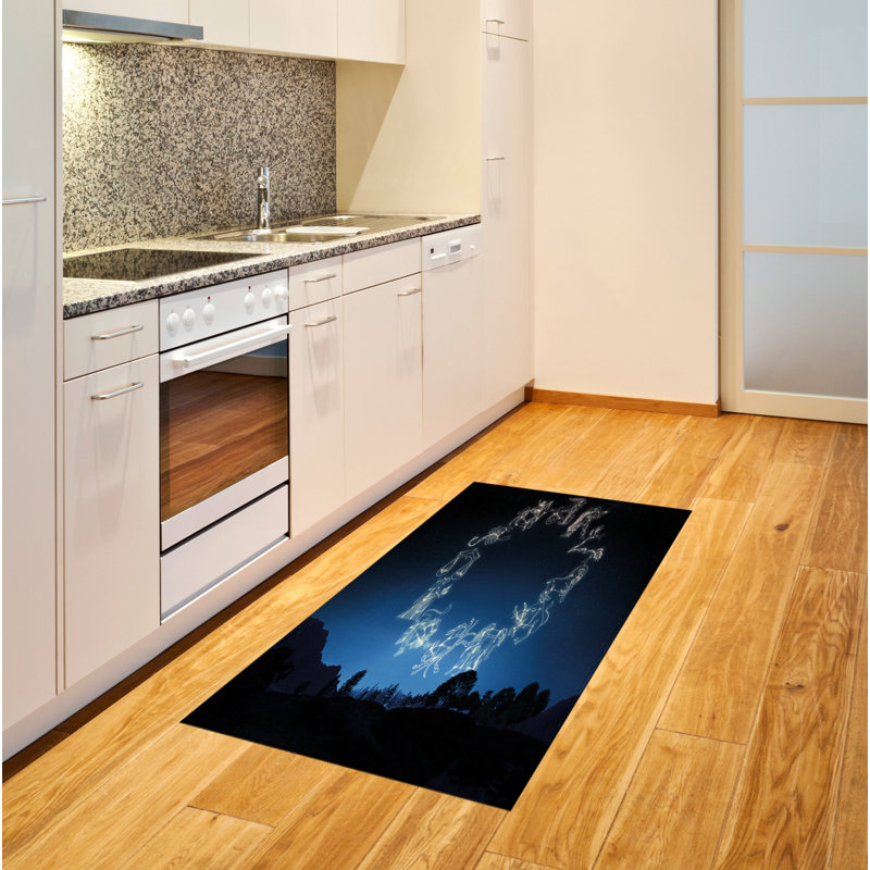 Astrology High Density Long Fiber Poly Threads Decorative Area Rug Carpet, Rectangle 2'7" x 5'
