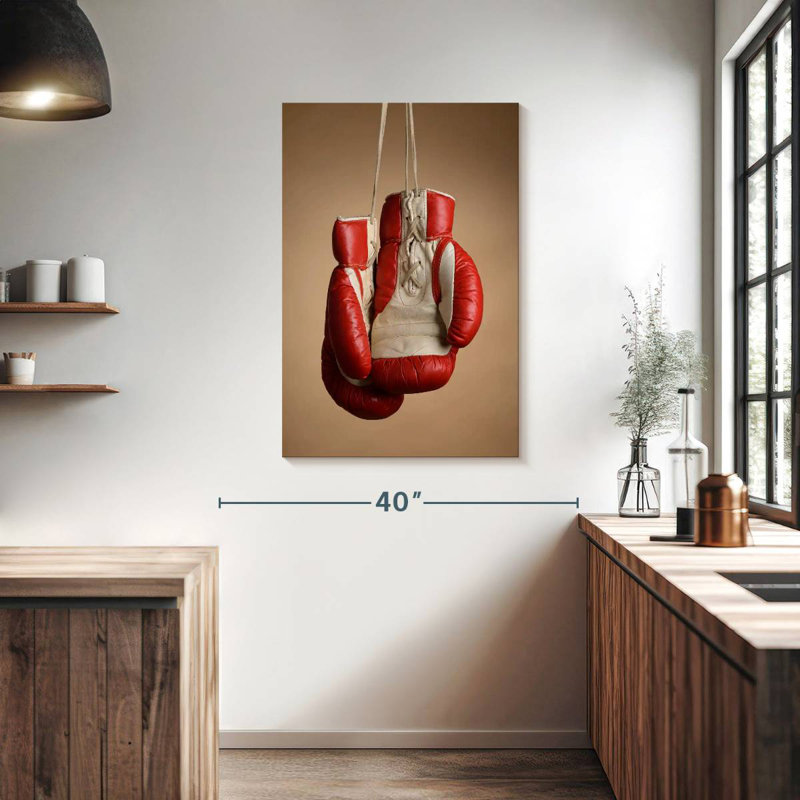 Sireci Hanging Retro Boxing Gloves, 39" H x 26" W