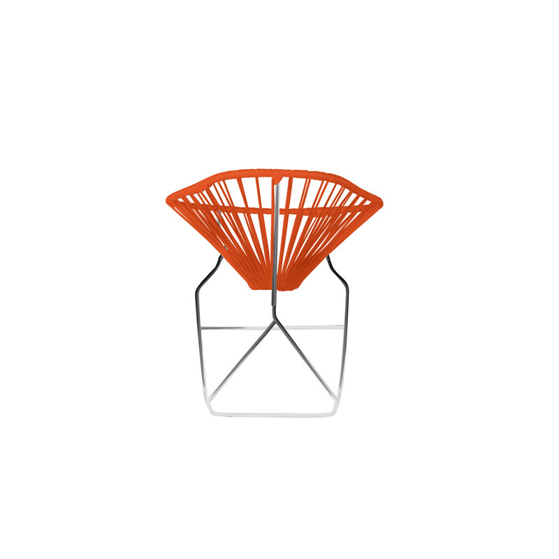 Chaise berçante intérieure / extérieure Acapulco, Orange / chrome