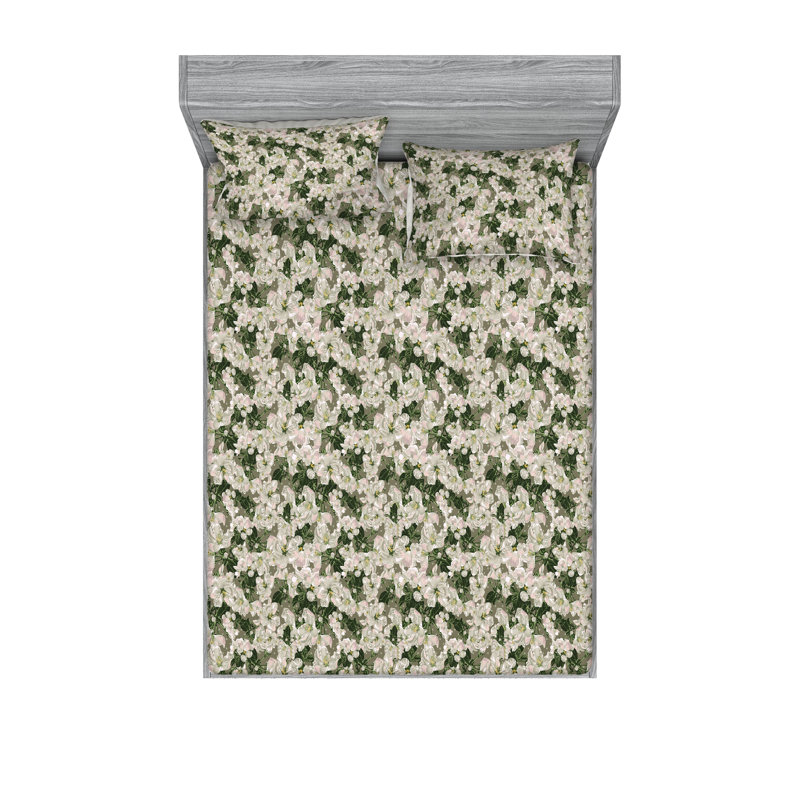 Drap-housse et taie décorative Ambesonne, Ensemble de draps très grand californien avec 2 t