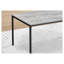 Ensemble de tables basses 3 pièces avec plateau en stratifié gris et structure en métal noir-130192383-130192385