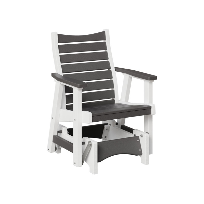 Bristol Outdoor Glider, Smoke Gray/White