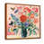 Toile avec cadre flottant brun