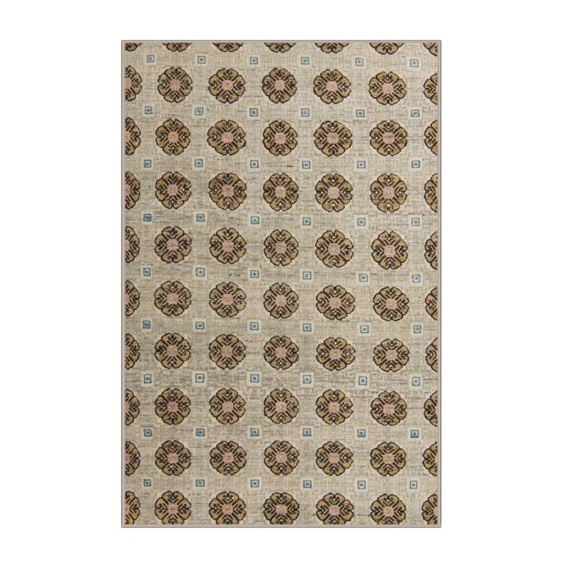 Abstract Indoor Rug, Rectangle 7' x 9'