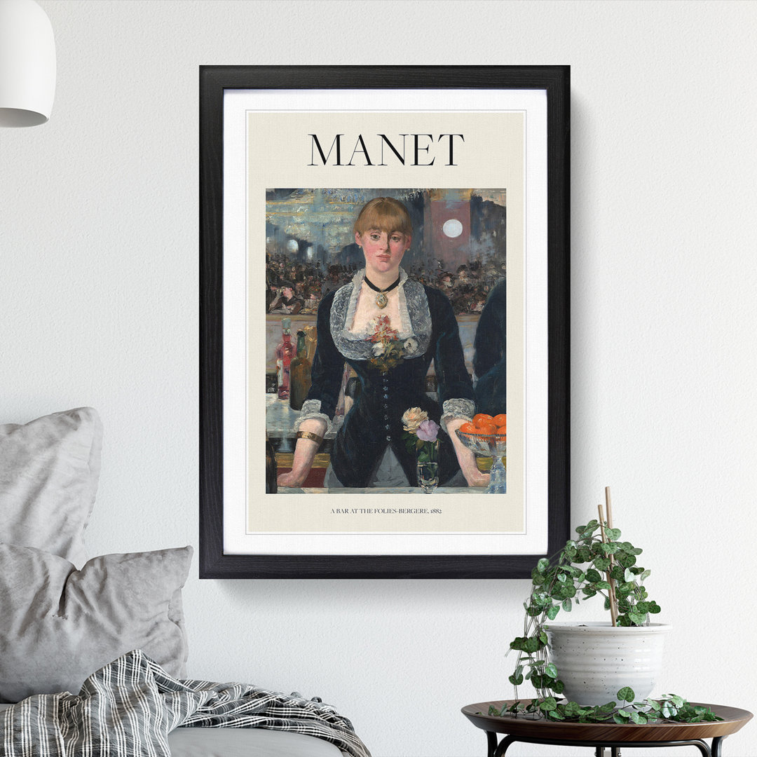 A Bar at the Folies Bergere by Edouard Manet - Picture Frame Painting