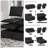 Luna L-Shaped Chenille Small Sofa Livingroom Apartment Storage Seat Sectional Couch Convertible Pull Out Bed Sleeper-2099030567