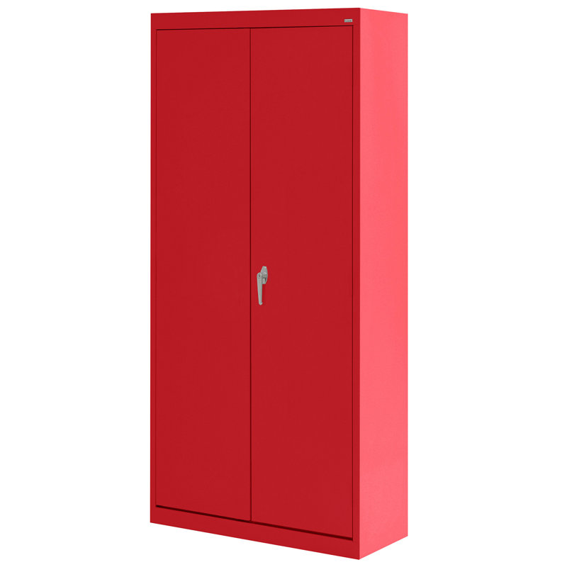 Value Line 30'' Wide 3 - Shelf Storage Cabinet, Red