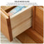 Bibliothèque moderne en bois d'hévéa-106411748-106411749