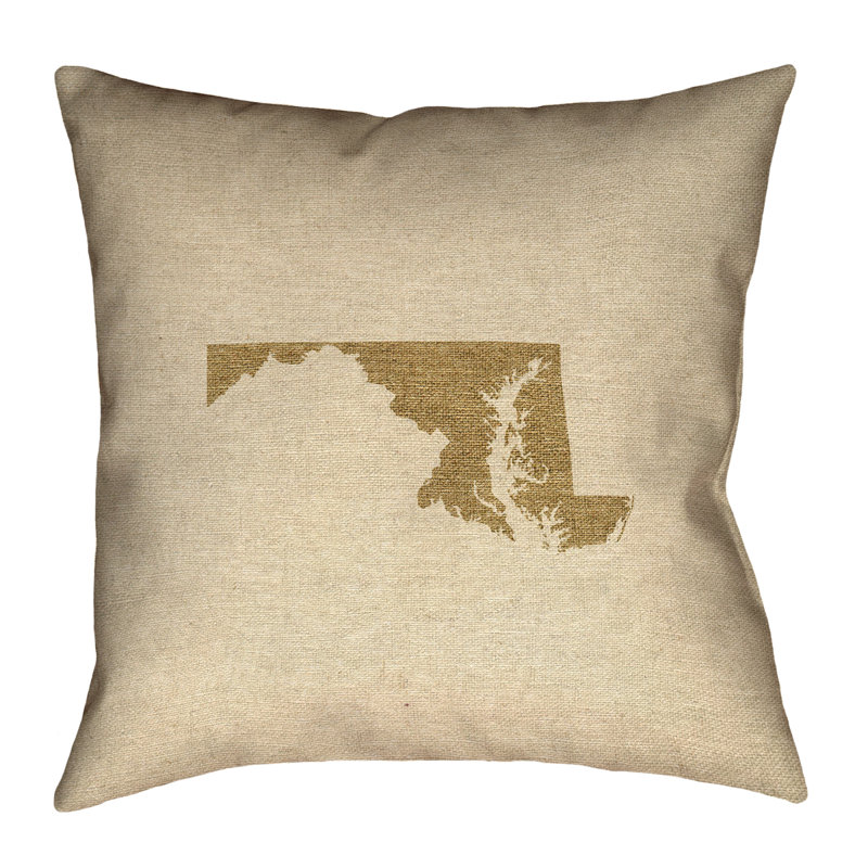 Coussin Katelyn Smith, 16 po x 16 po, Brun foncé, Polyester filé
