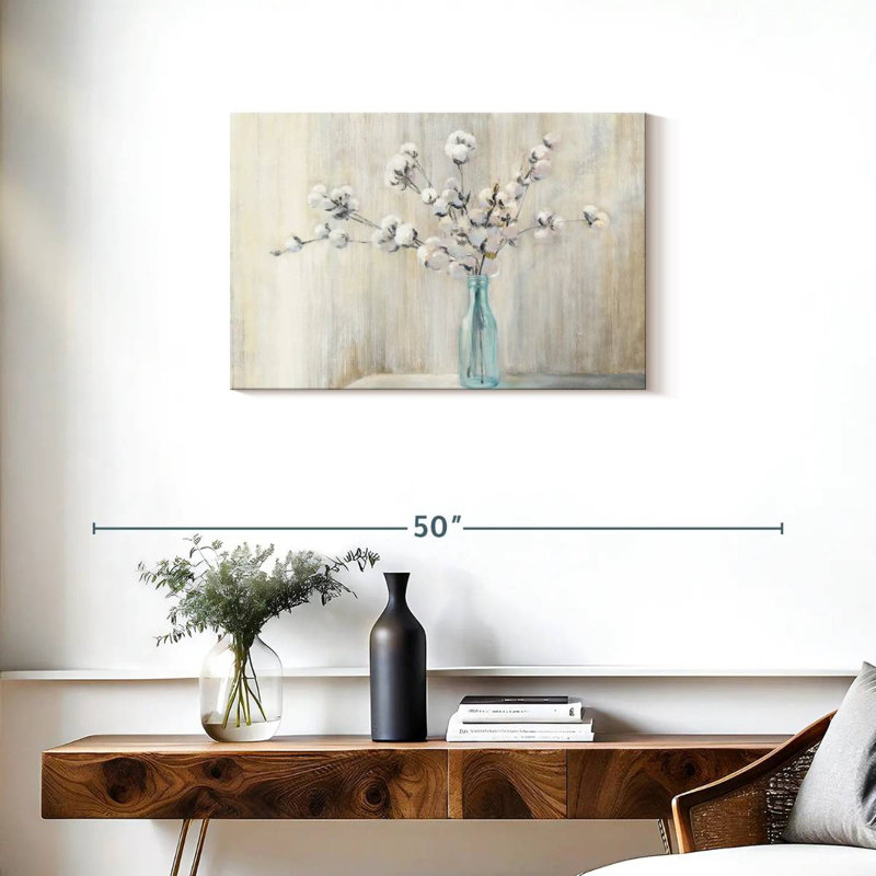 Impression sur toile de coton, H 20 po x l 30 po x P 1,25 po