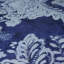 Dobbar double rouleau papier peint bleu noir argenté métallique rétro rouille diamant damassé floral